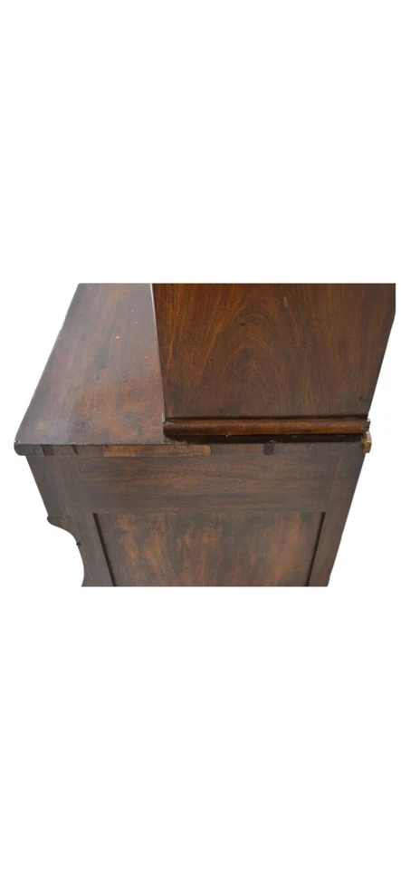 Antigo clássico gótico renascimento império armário conjunto de armário mesa traseira interior - Imagem 3 de 4