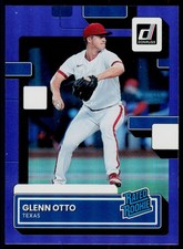 2022 Donruss Glenn Otto 51 Holo Purple RC Texas Rangers
