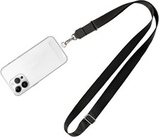 Phone Lanyard - 1 to 4 Pack with 21.65 in 11.75in 21.65in, A2-black