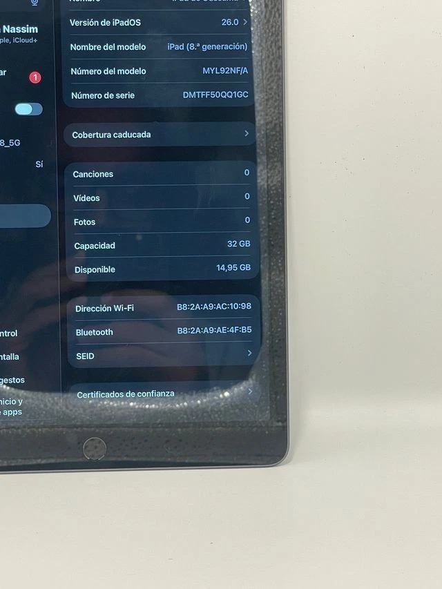 Apple iPad 9.7” 6th Gen 2018 WiFi 32GB Space Gray Touch ID iPadOS Tablet - Imagen 4 de 4