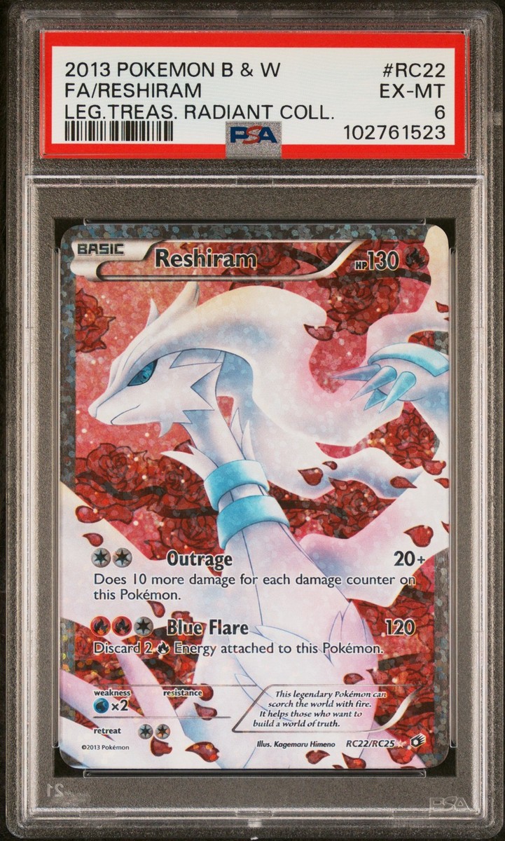 Reshiram (Full Art) RC22/RC25 Legendary Treasures: Radiant