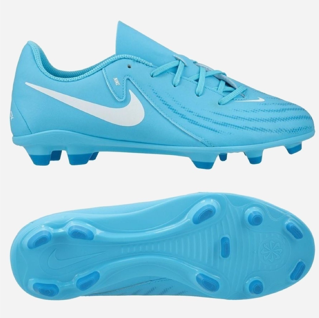 Nike Junior Phantom GX II Club Football Boots Blue Fury FJ2600-400