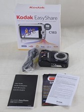 Kodak EasyShare C183 14.0MP Digital Camera - Black W/Box Manual Parts Only