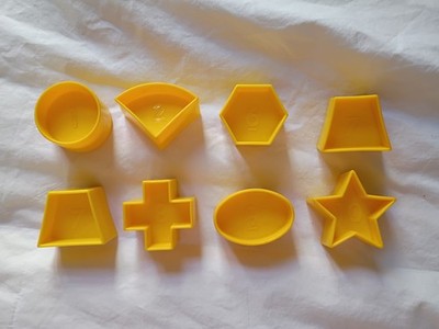 Tupperware Shape-O-Ball Toy Sorter Set of 8 Replacement Shapes