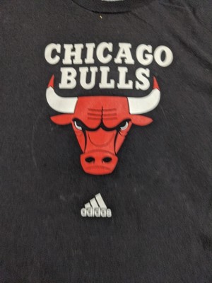 Adidas The Go Tee NBA Chicago Bulls Black Large Shirt