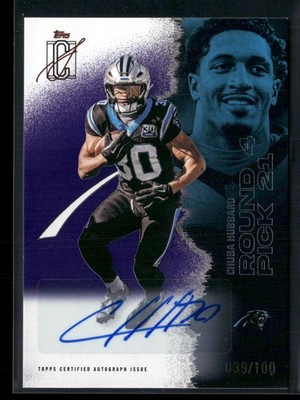 2025 Topps Signature Class #66 Chuba Hubbard Autographs Purple #/100