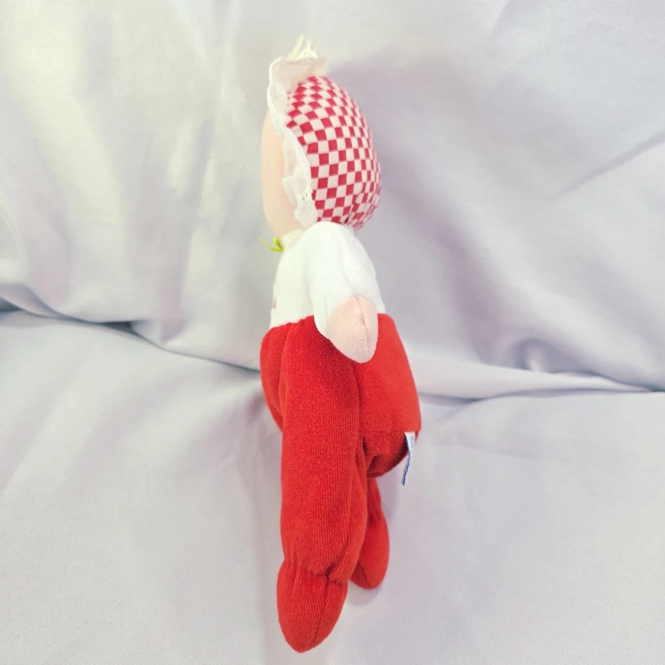 Muñeca bebé Eden Velour peluche mi primera Navidad rubia amorosa azul 10 pulgadas Foto 4 de 4