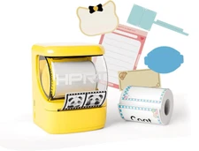HPRT NEW1 2 Inch Portable Inkless Bluetooth Label Maker for Small Business (Yell