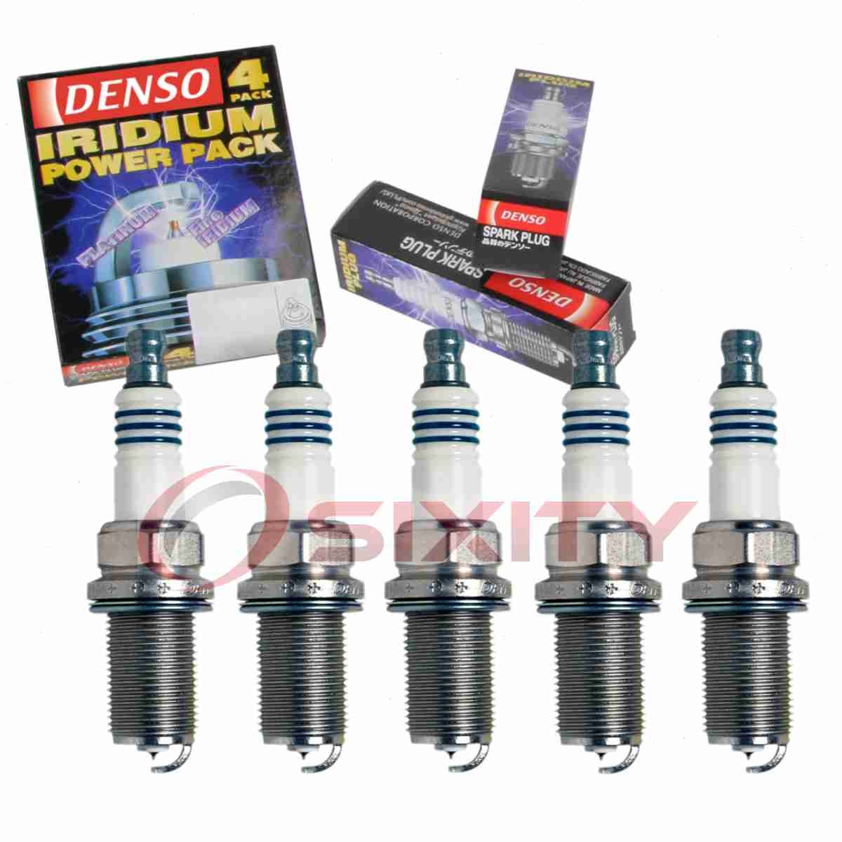 5 pc Denso Iridium Power Spark Plugs for 2004-2016 Volvo S60 2.3L 2.4L 2.5L zh