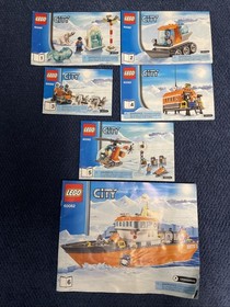 LEGO City 60062 Arctic Icebreaker 100% Complete W/Instructions Good Shape