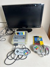 Nintendo SNES Console Bundle For Spares Repairs Super Mario World PAL