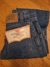 NEW OLD STOCK LEVI'S BOYS SLIM ORANGE TAB REG.10 W 23. L25. STRAIGHT LEG