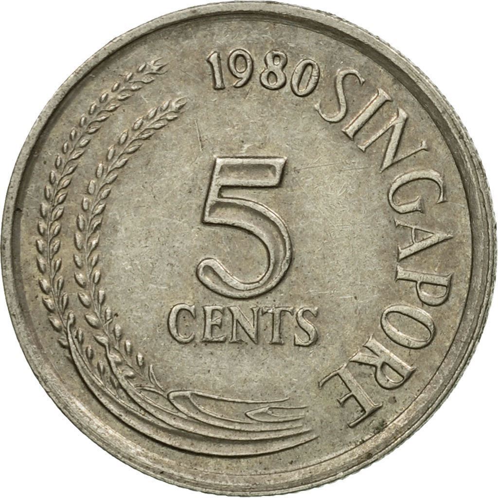 シンガポール 記念コイン 5枚 Singapore 5 Cents Coin | magnetic | KM2a | 1980 - 1984 | eBay