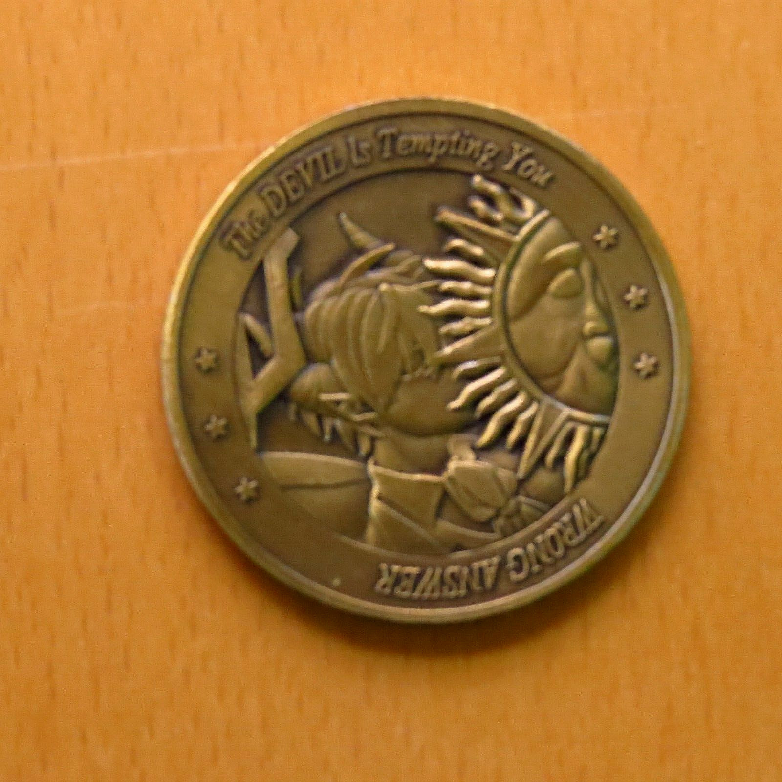 "Devil or Angel" Bronzemedaille des beliebten Spieles und Films "Ouija"  4cm