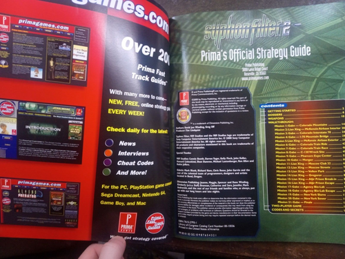 Syphon Filter 2: Official Strategy Guide - Picture 3 of 3