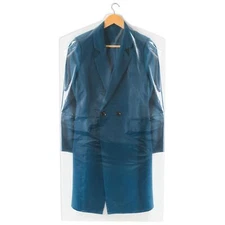 60-Pack Dry Cleaning Bags for Clothes 40-Inch Long Clear Plastic Garment