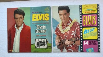 Lot of 2 - Elvis Presley Kissin Cousins MONO & Blue Hawaii LP