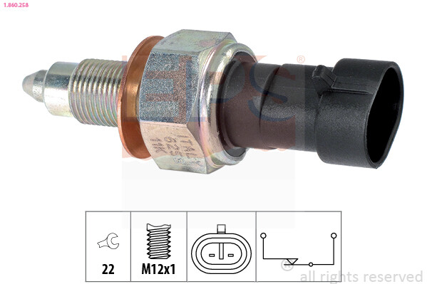 EPS 1.860.258 Switch, Reverse Light For Iveco-image