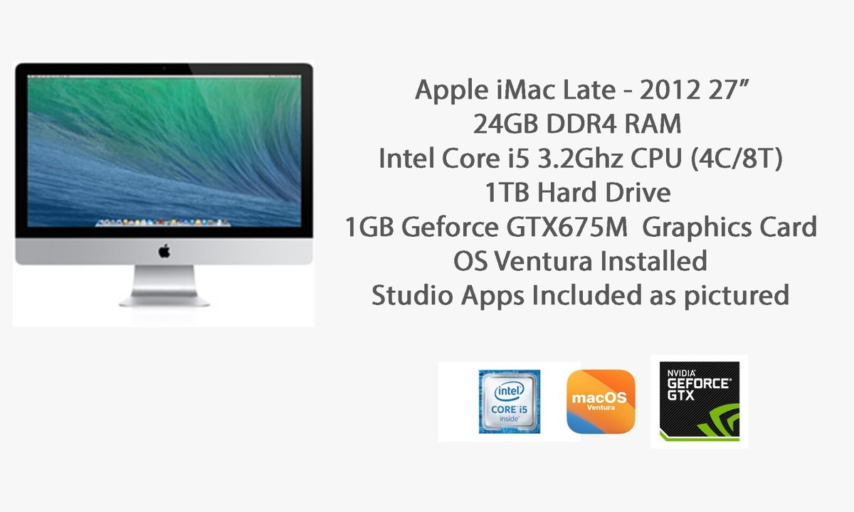 iMac 27インチ Late 2012 Core i5 メモリ24GB 1TB iMac (27-inch, Late