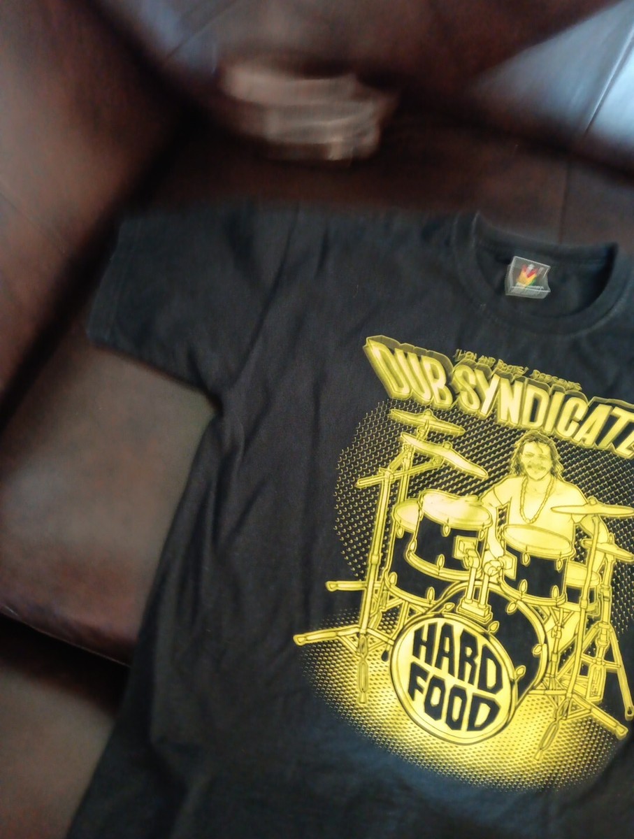 DUB SYNDICATE -Hard Food -Rare Reggae Band T Shirt- Size