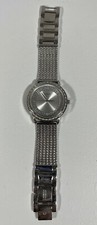 Guess Women's Silver Color Stainless-Steel Quartz Fashion Wrist Watch READ