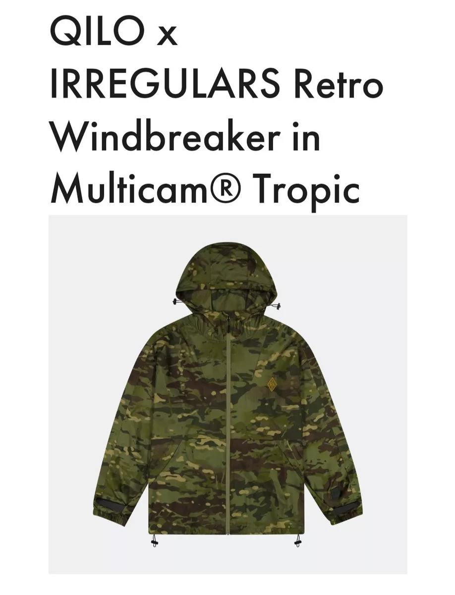 QILO x IRREGULARS Retro Windbreaker in Multicam® Tropic LARGE