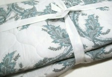 Pottery Barn Blue Motif Shani Floral Tile Rev...