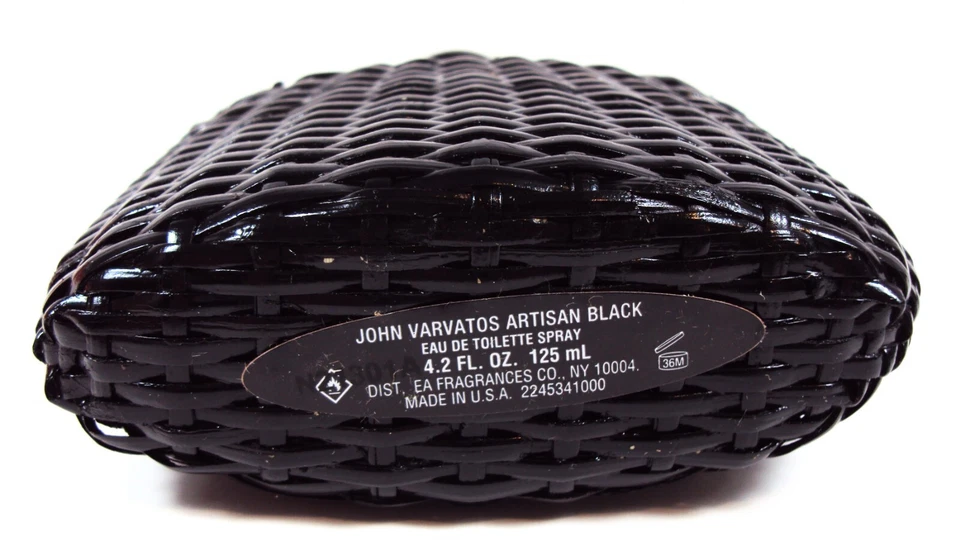 JOHN VARVATOS ARTESANO NEGRO 4,2 oz / 125 ml Eau de Toilette Spray NUEVO con Tapa Foto 2 de 2