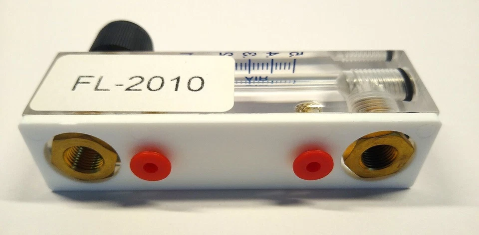 OMEGA FL-2010 Acrylic Flow Meter 0.04-0.5 LPM Panel Mount - Image 3 of 4