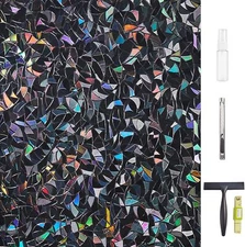 LEMON CLOUD Window Privacy Film Total Blackout Decorative Window Film, Static Cl