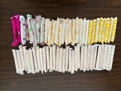 Lot of 60+ Mixed Tampons individually wrapped