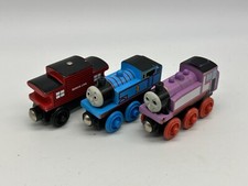 WOODEN THOMAS the Tank Engine + ROSIE + CABOOSE Learning Curve Brio Train