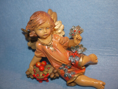 Winterengel E. Simonetti Fontanini 17 cm Figur Engel Jahreszeiten Krippenfigur