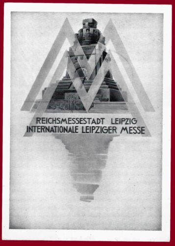 Carte postale allemande Seconde Guerre mondiale Troisième Reich foire commerciale internationale de Leipzig 1939 - Photo 1 sur 2