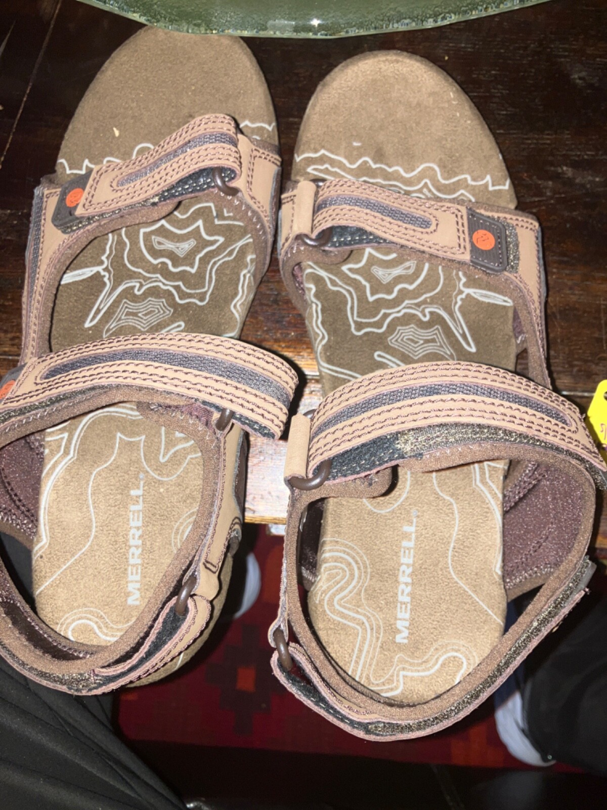 Sandali Merrell da uomo marroni tutte le stagioni ottima forma