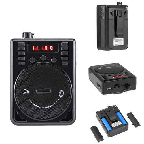 Sprachverstärker PA-Anlage für Lehrer mit Mikrofon - Rot/Blau/Schwarz/Grau BT Lautsprecher - Bild 5 von 17