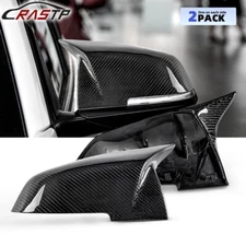 New 2X Real Carbon Fiber Side Mirror Covers Caps For BMW F20 F21 F22 F30 F32 F36