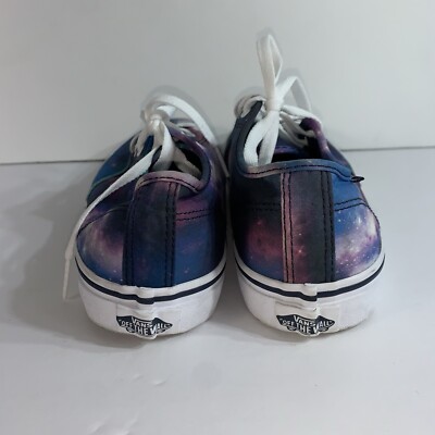 Vans Women Low Top Sneaker Size 6 Purple Blue Galaxy Print  display picture 3