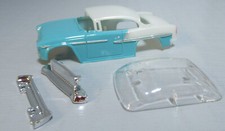 "NEW" A-DASH TURQUOISE/WHITE 50'S COUPE AFX KIT CLEAR WINDSHIELD
