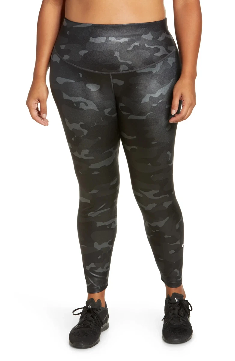 One Size Grey Camo Leggings