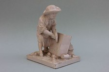 Steinmetz Steinhauer , Fayencefigur, wohl St. Amand les Eaux, 18.Jahrhundert