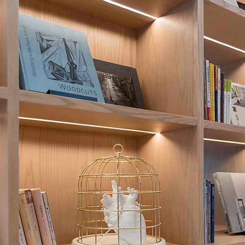 LED Built-in Ultra Thin Under Cabinet Invisible Light Bar Wardrobe Bookcase Laye - Picture 4 of 19