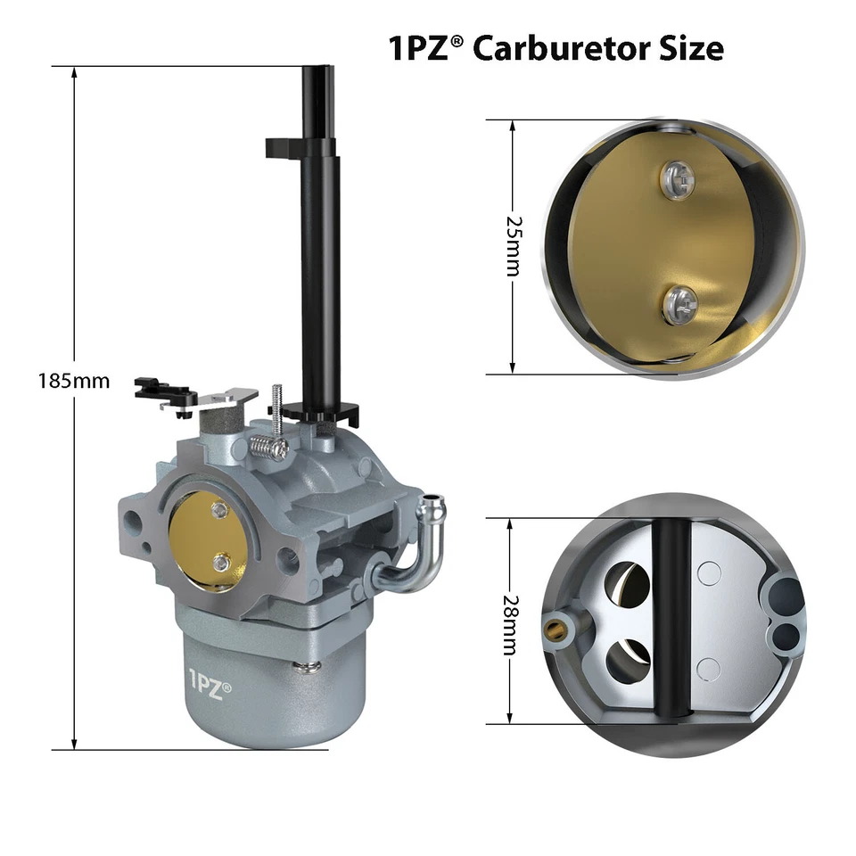 Carburador para gerador de soprador de neve Briggs & Stratton 697978 699966 699958 Nikki - Imagem 3 de 4