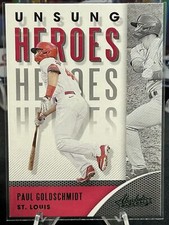 2021 Absolute Paul Goldschmidt Unsung Heroes Green St. Louis Cardinals
