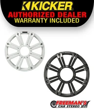Kicker 45KMG10W 10" Grille For Kicker KM10 and KMF10 Subwoofers 2/Built-In LEDs 