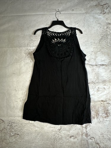 CUPSHE Women's Kaleidoscope Floral Sleeveless Mini Dress Black Size XL - Picture 6 of 7