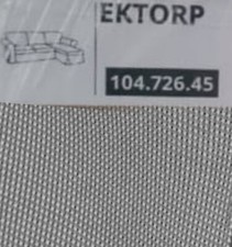 IKEA Ektorp Bezug 3er Sofa mit Recamiere Remmarn hellgrau  104.726.45 WECHSEL