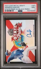 2021 Leaf Metal State Pride Black Refractor 6/15 Andrew Painter RC AUTO PSA 9