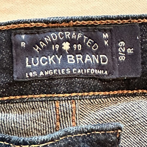 Lucky Brand Jeans Womens Size 8/29 R Blue Sweet Straight Stretch Dark Wash Faded - Picture 11 of 15