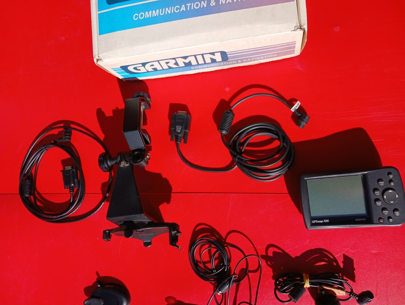 Garmin GPSMAP 196 Aviation GPS w/ yolk mount & several accessories